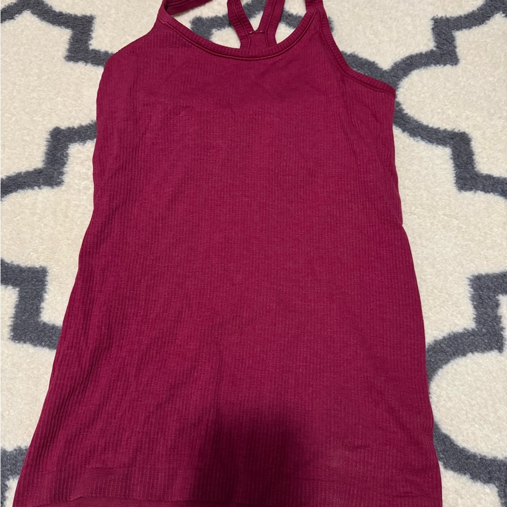 Lululemon Workout Tank with Built in Bra- Pink